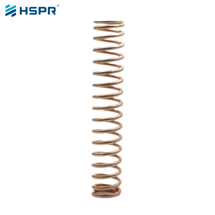 Yellow Zinc Plated compression spring (1)