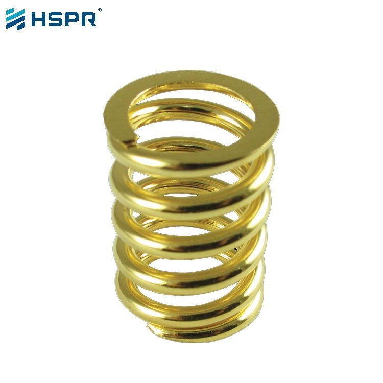 Yellow Zinc Plated compression spring (12)