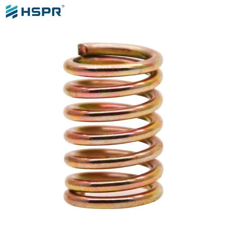 Yellow Zinc Plated compression spring (2)