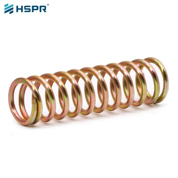 Yellow Zinc Plated compression spring (5)