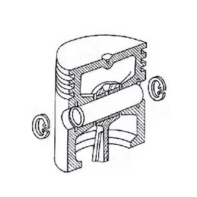 Piston pin clamping spring Piston pin clamping spring