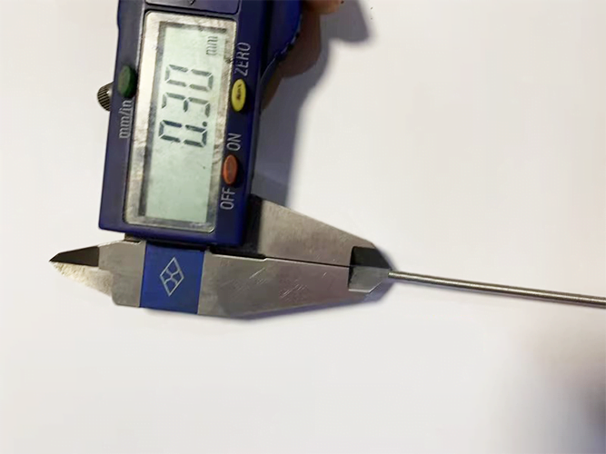 Measurement of line diameter Measurement of line diameter