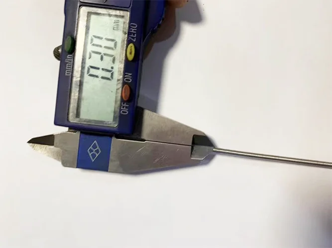 Measurement of line diameter Measurement of line diameter