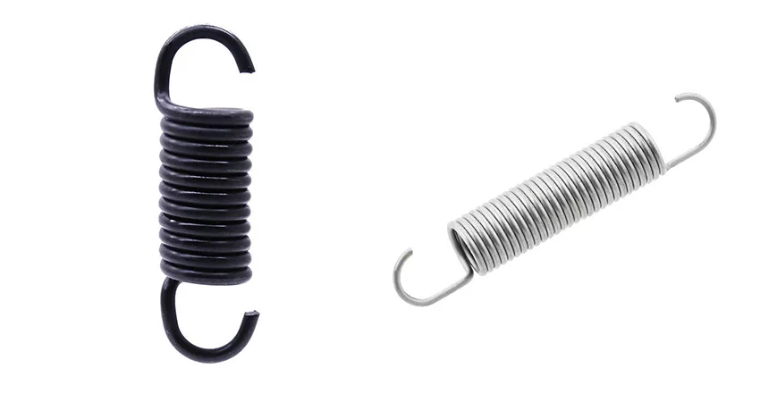 extension springs with hook ends