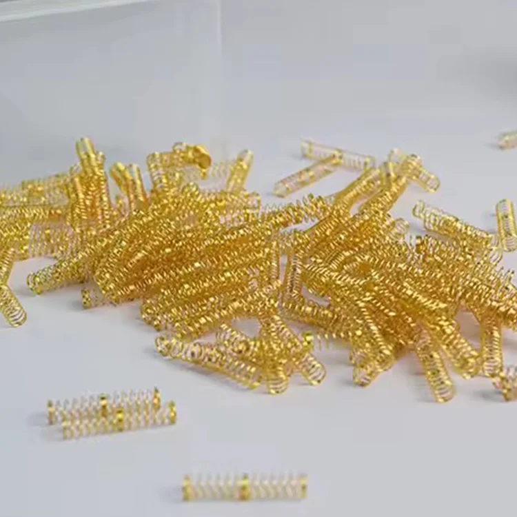 Gold plated spring for sale Gold-plated spring for sale