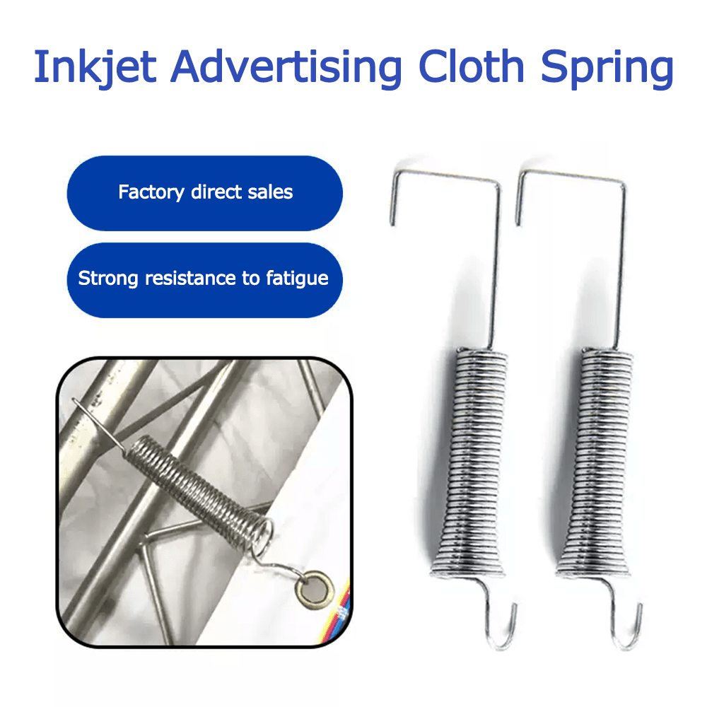 Advertising cloth hook spring