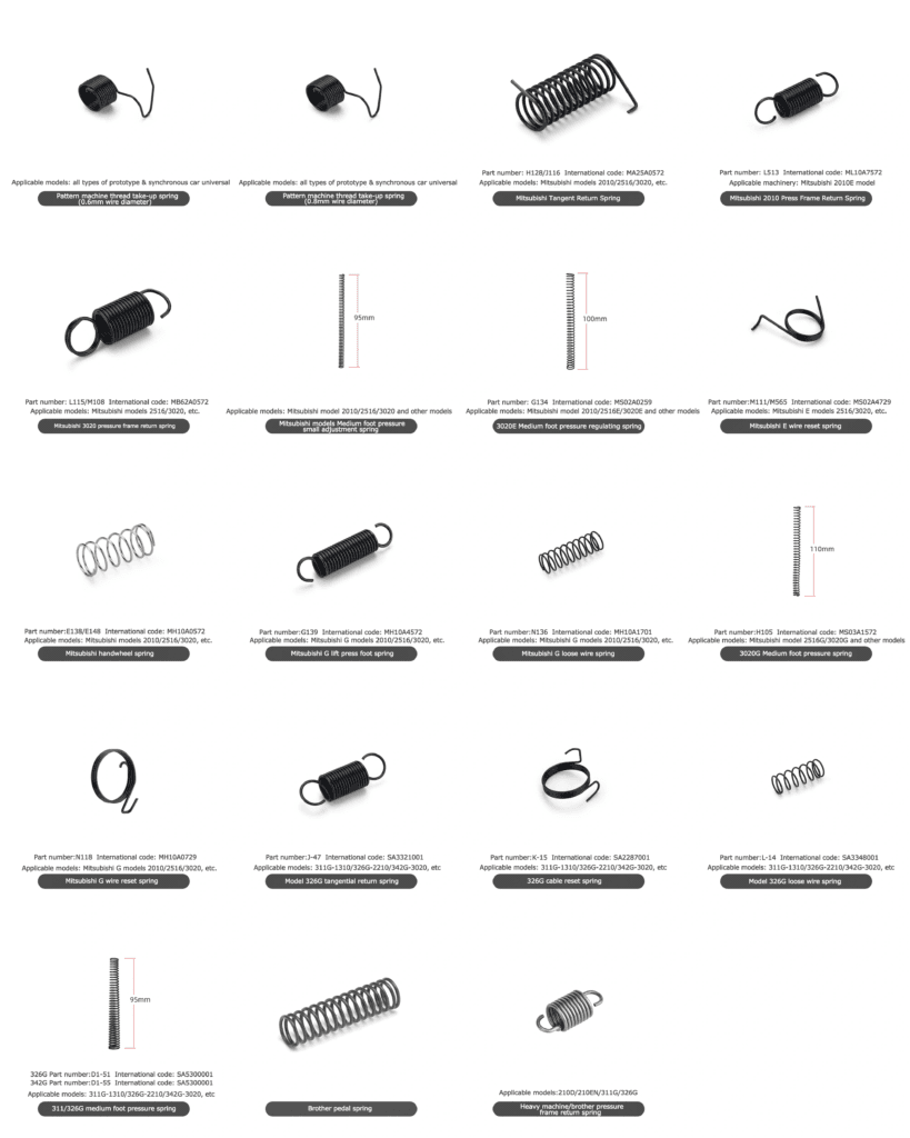 Computer pattern machine spring for sale