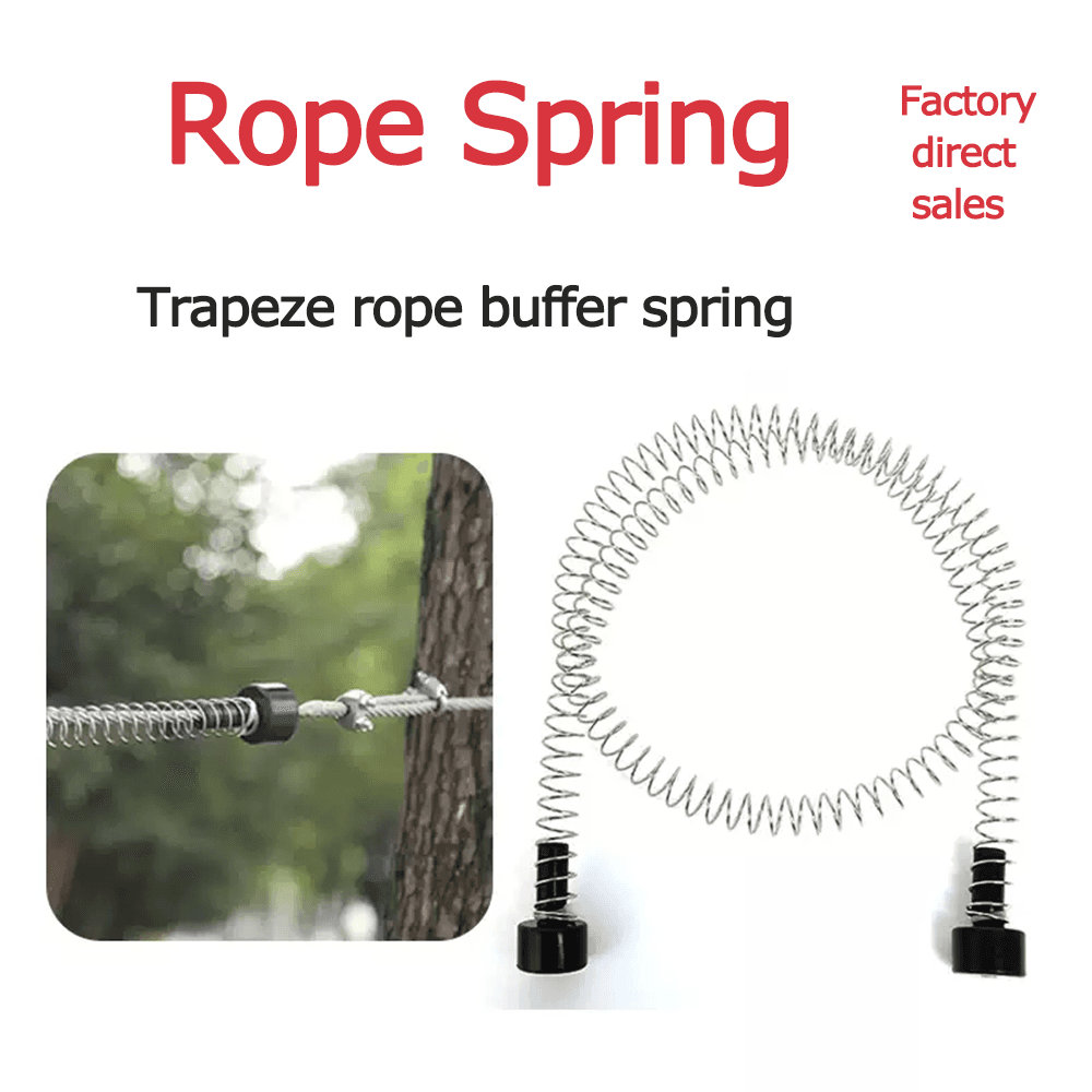 High altitude zipline brake buffer spring