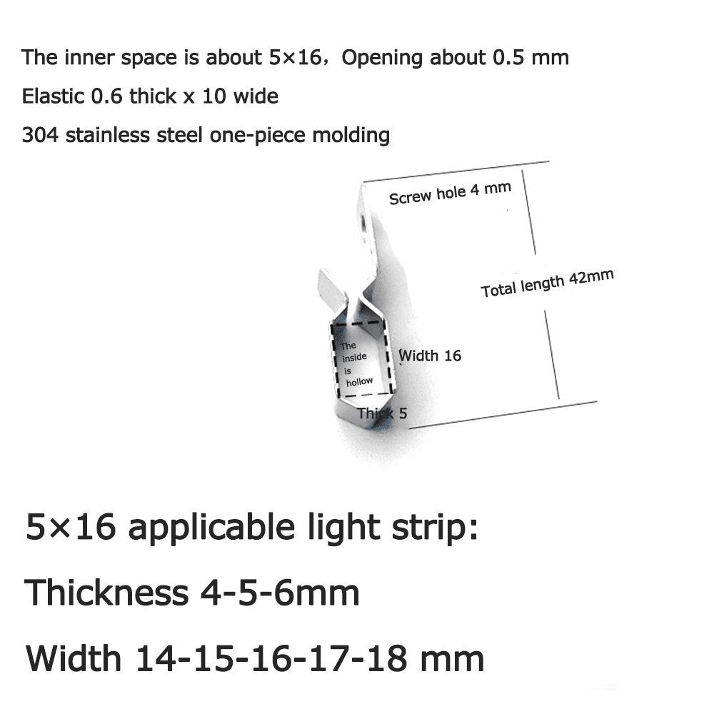 Light strip fixing buckle madeinchina