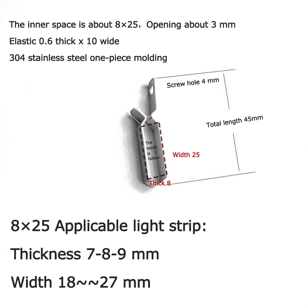 Light strip fixing buckle manufacturers