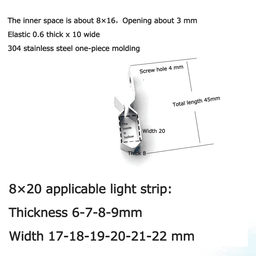 Light strip fixing buckle price