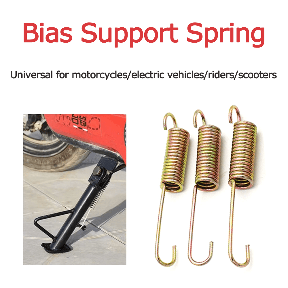 Motorcycle side support spring