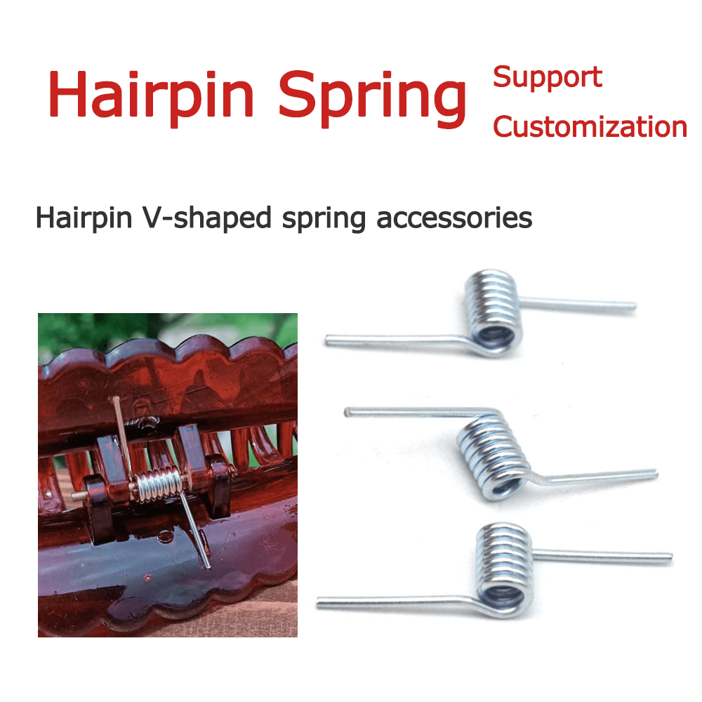 Plastic hair gripper torsion spring