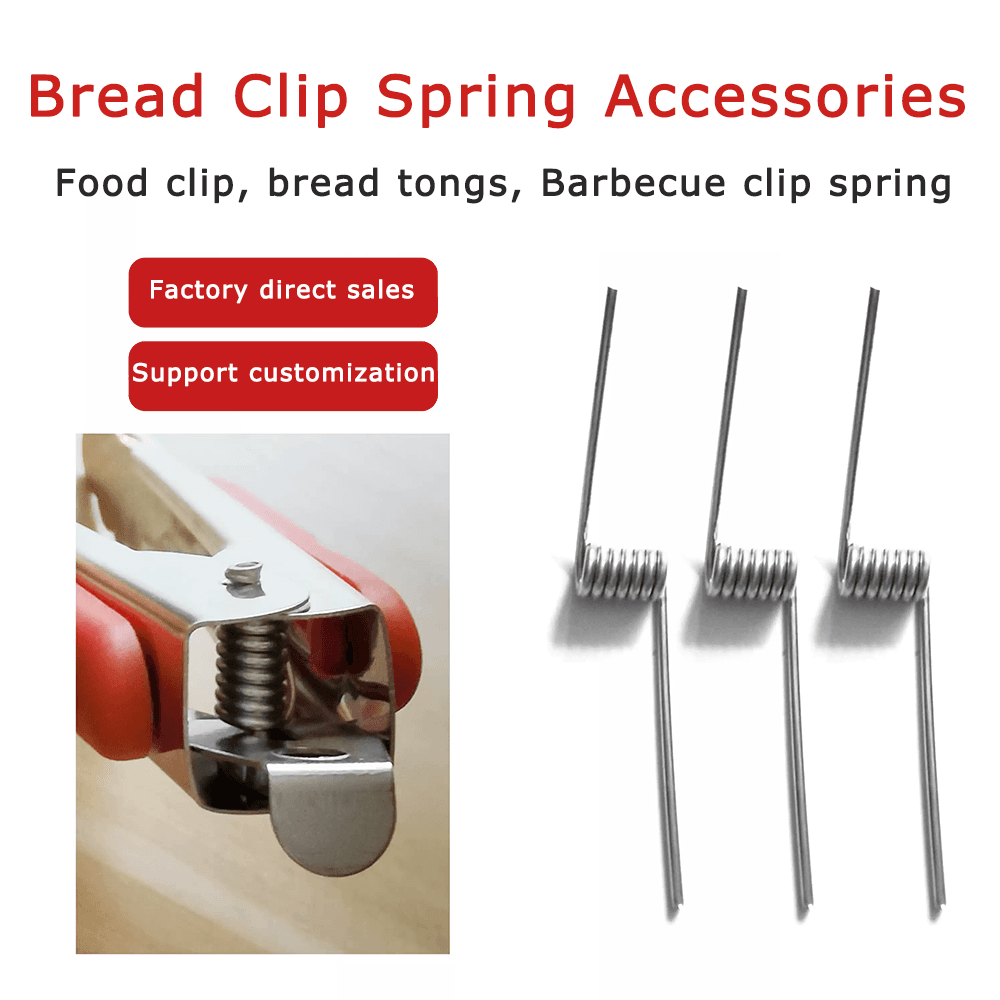 Stainless steel bread clip spring