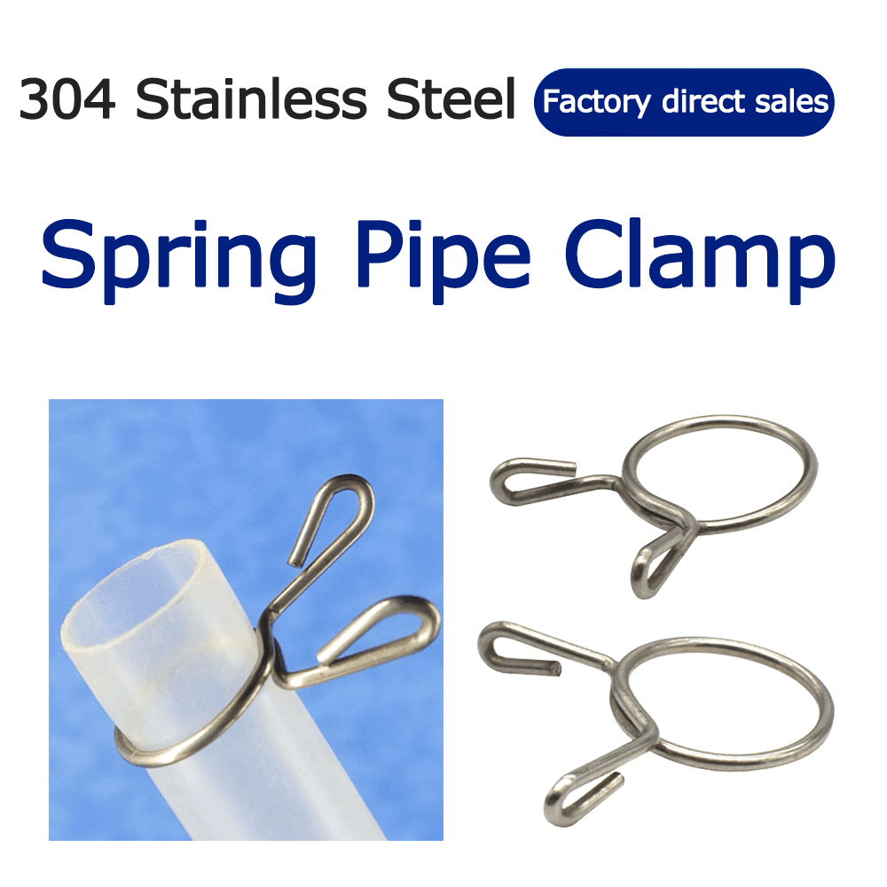 Stainless steel spring pipe clamp