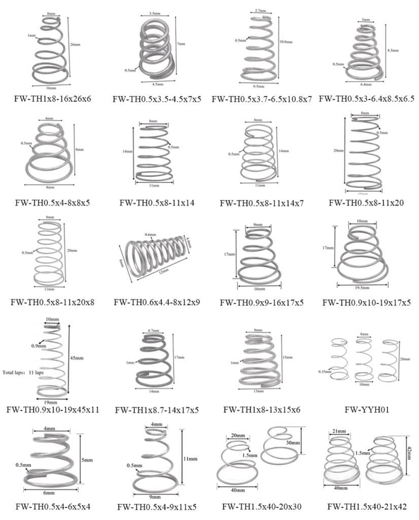 Tower type negative battery spring supplier