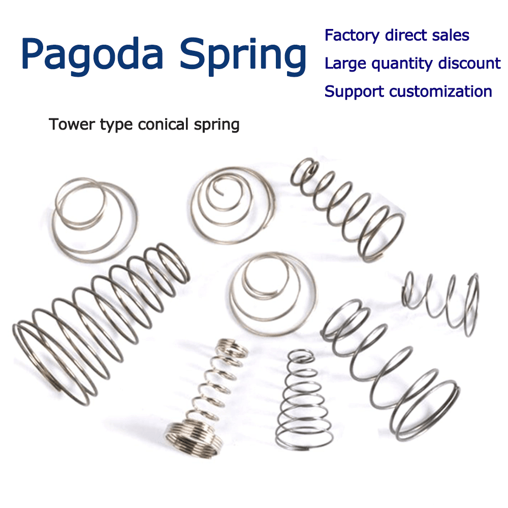 Tower type negative battery spring