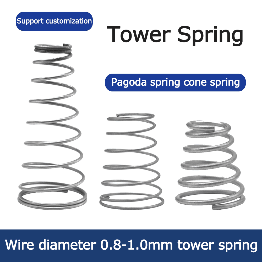Tower type negative battery springS