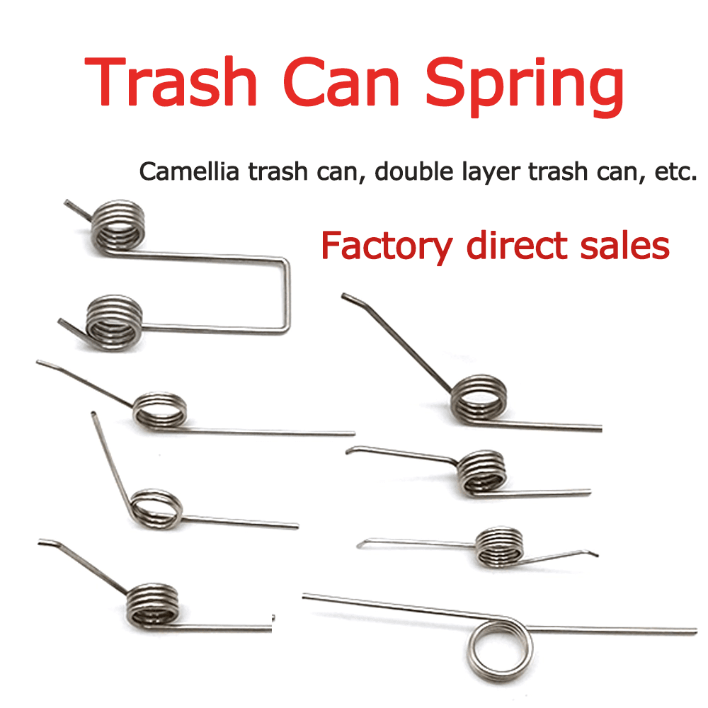 Trash can spring