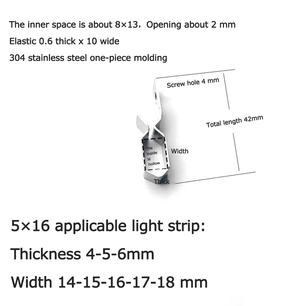 china Light strip fixing buckle factory