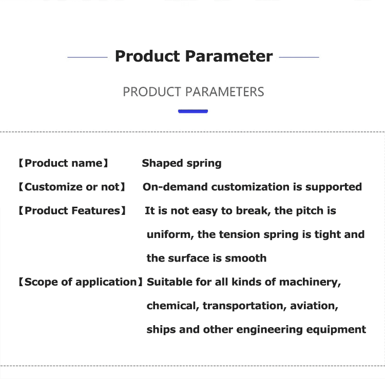 Special shaped springs