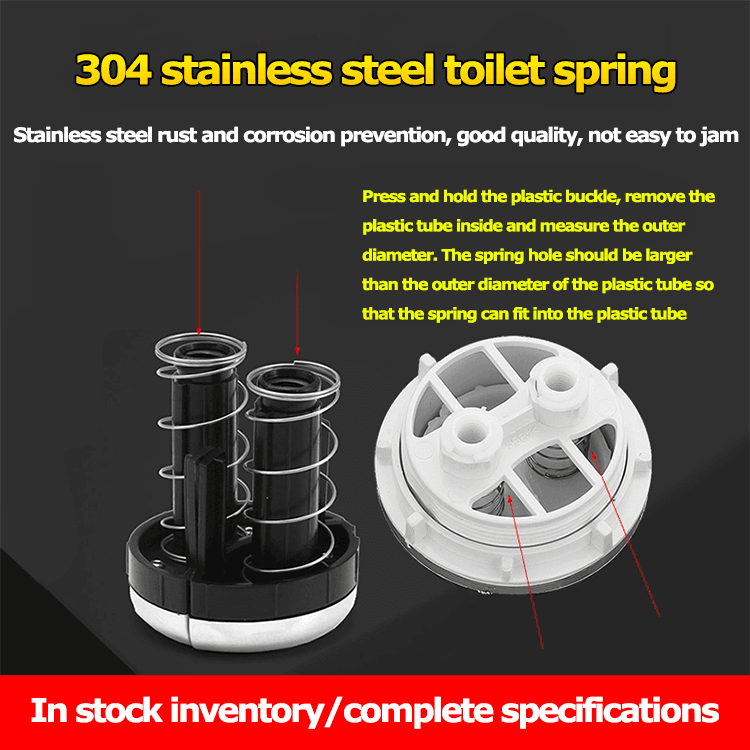 304 stainless steel toilet water tank toilet button spring supplier