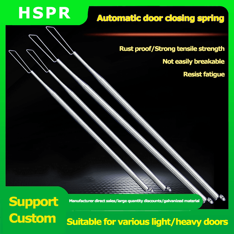 Automatic door closing spring