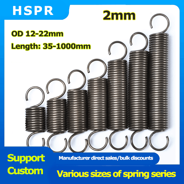 Electric forklift stretch mechanical tension spring