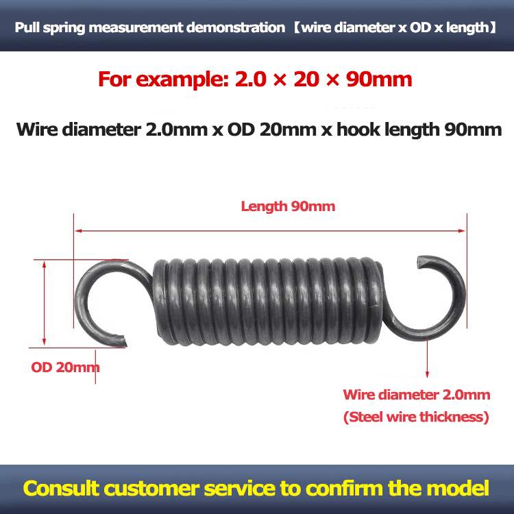 Electric forklift stretch mechanical tension springs factory