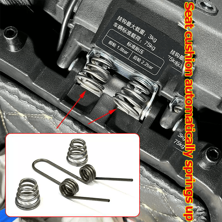 Electric vehicle modification with automatic pop up seat cushion springs supplier