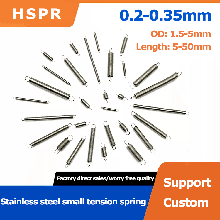 Micro return camera accessory tension springs