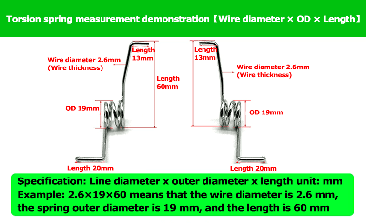 Rotating mop bucket torsion arm springs supplier