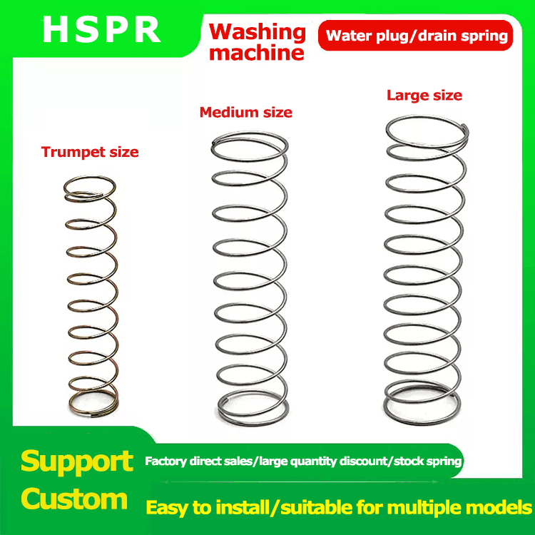 Semi automatic washing machine drain valve inner springs