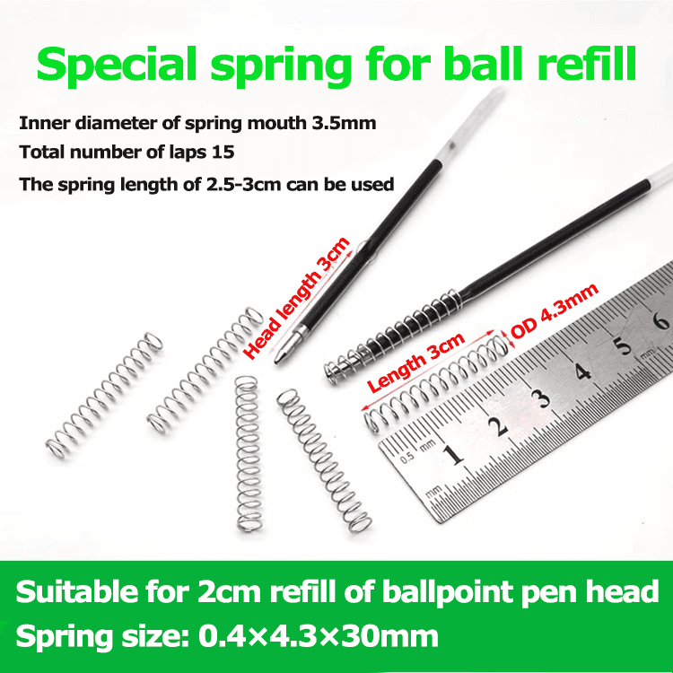 custom Press the gel pen compression spring