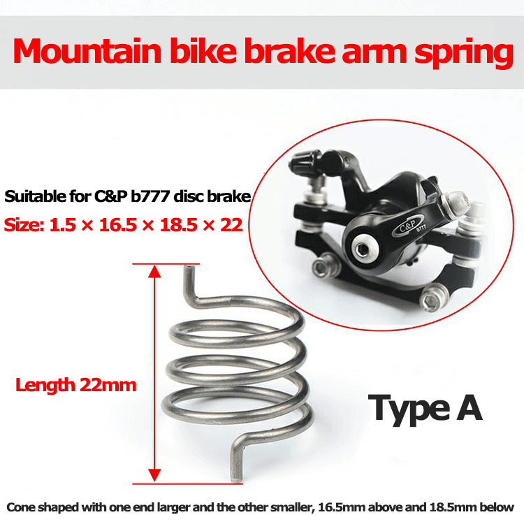 Bicycle disc brake caliper return springs