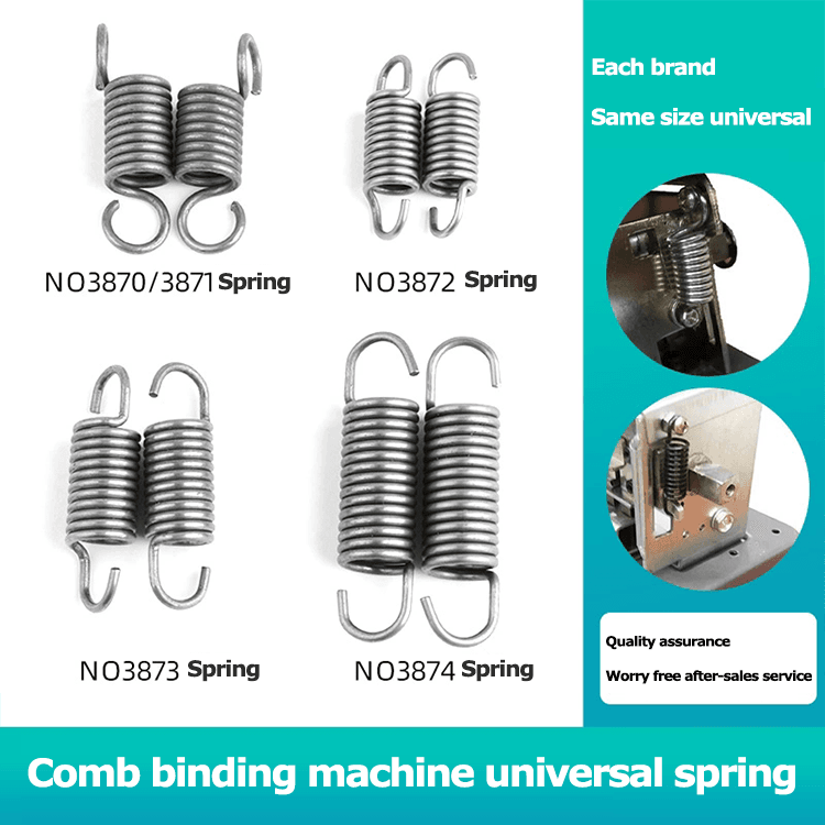 Binding machine spring