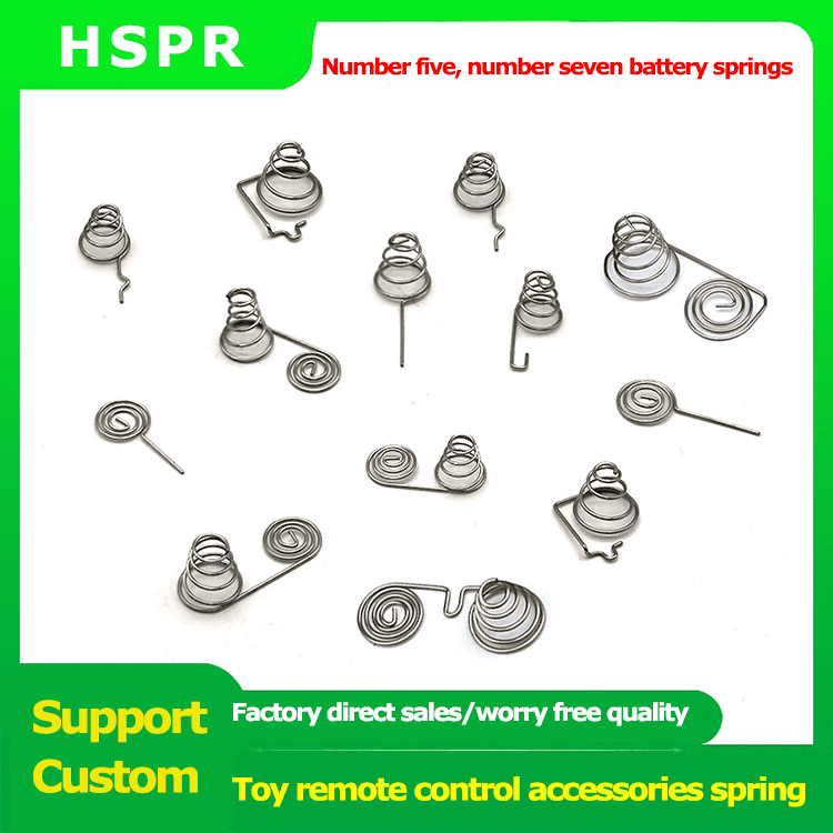 Conductive positive and negative pole connecting tower springs