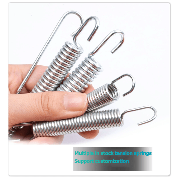 Customized strong pedal tension spring with hook