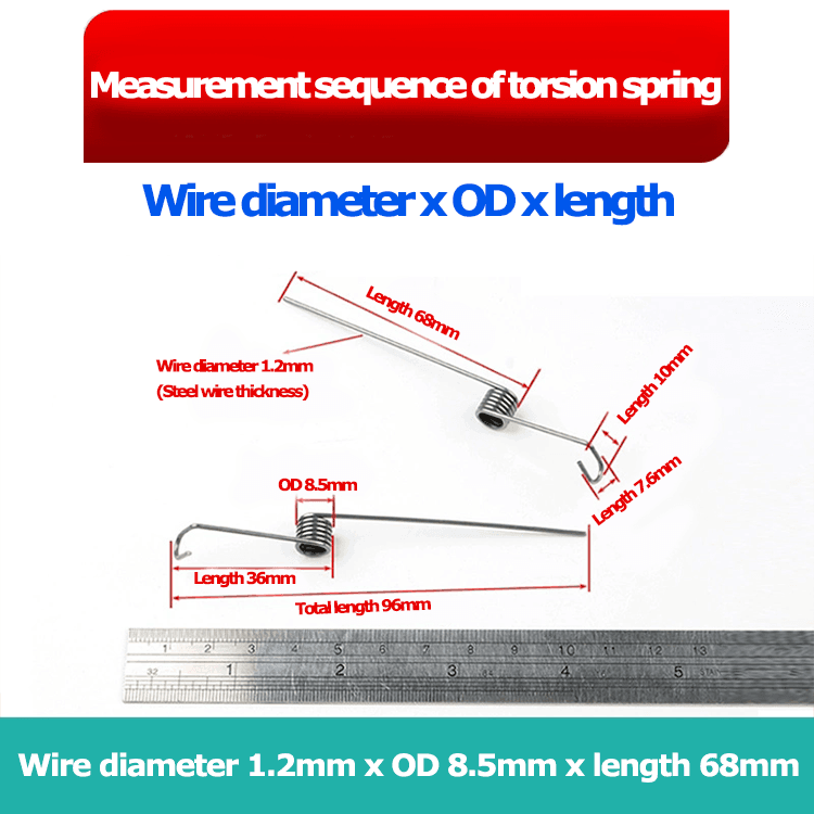 Duck beak torsion springs