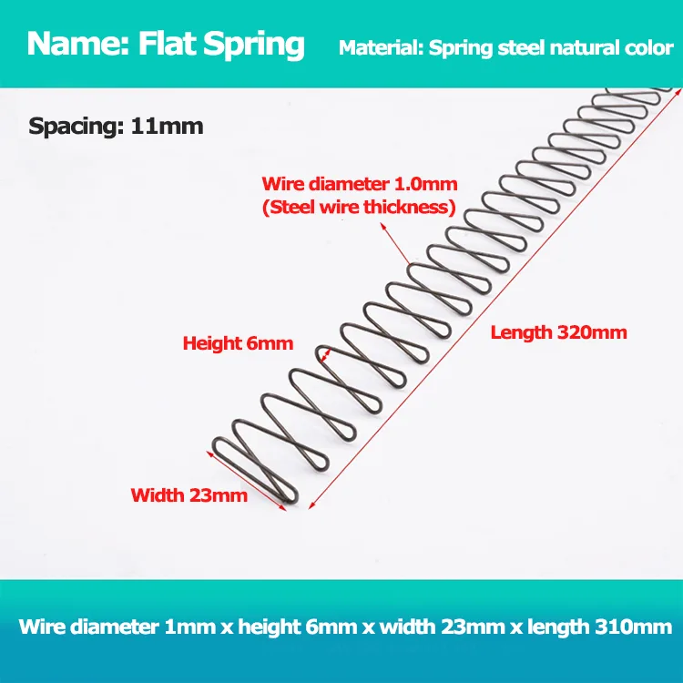 Extended toy assisted flat springs