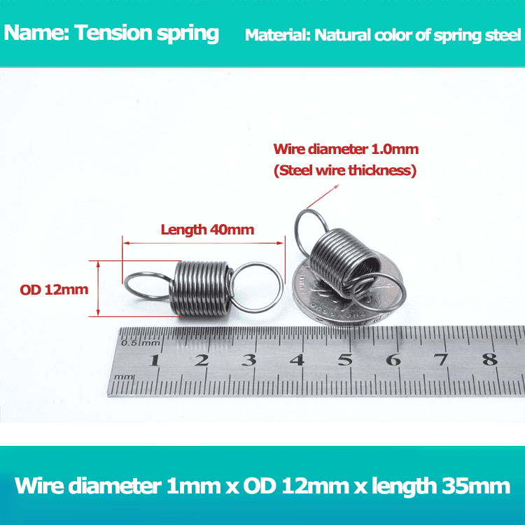 Flat mop stainless steel springs