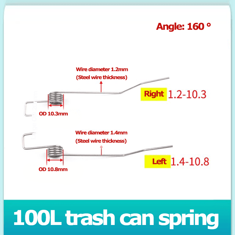 Large trash can torsion spring manufacturer