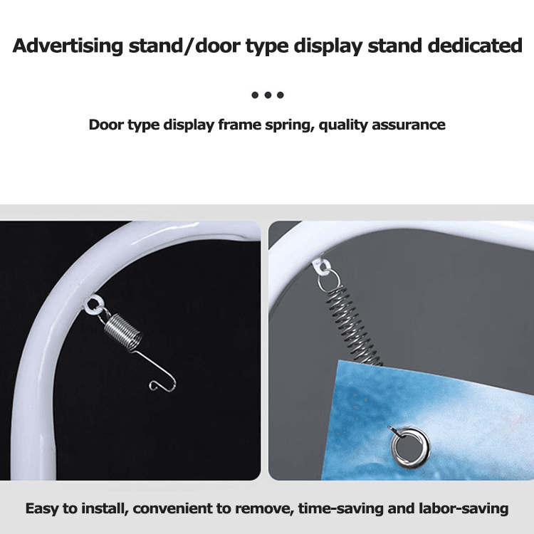 Stainless steel pull springs for pull up hooks