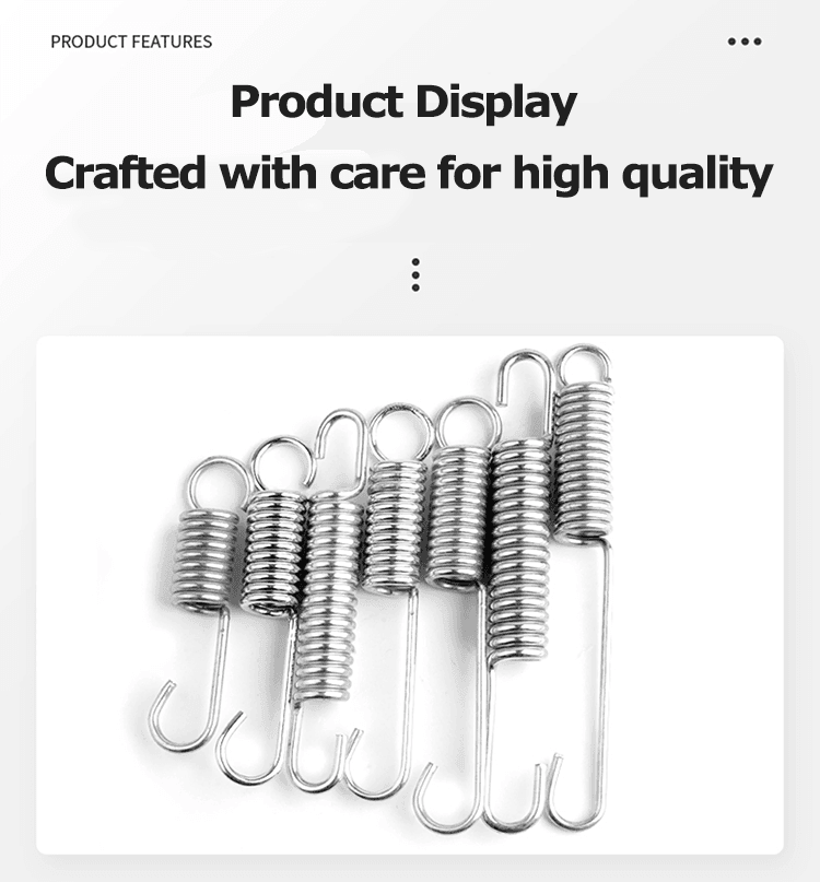 Strong pedal tension springs with hook