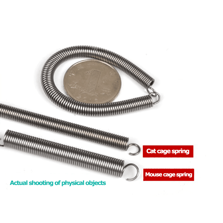 Special springs for cat catching cage