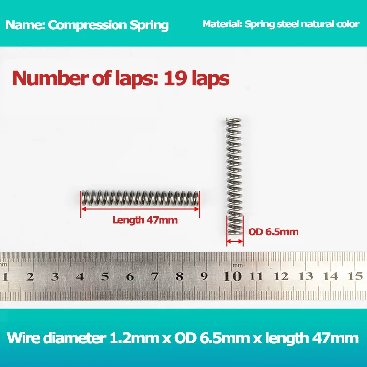 Milling machine fast slow wave compression spring for sale