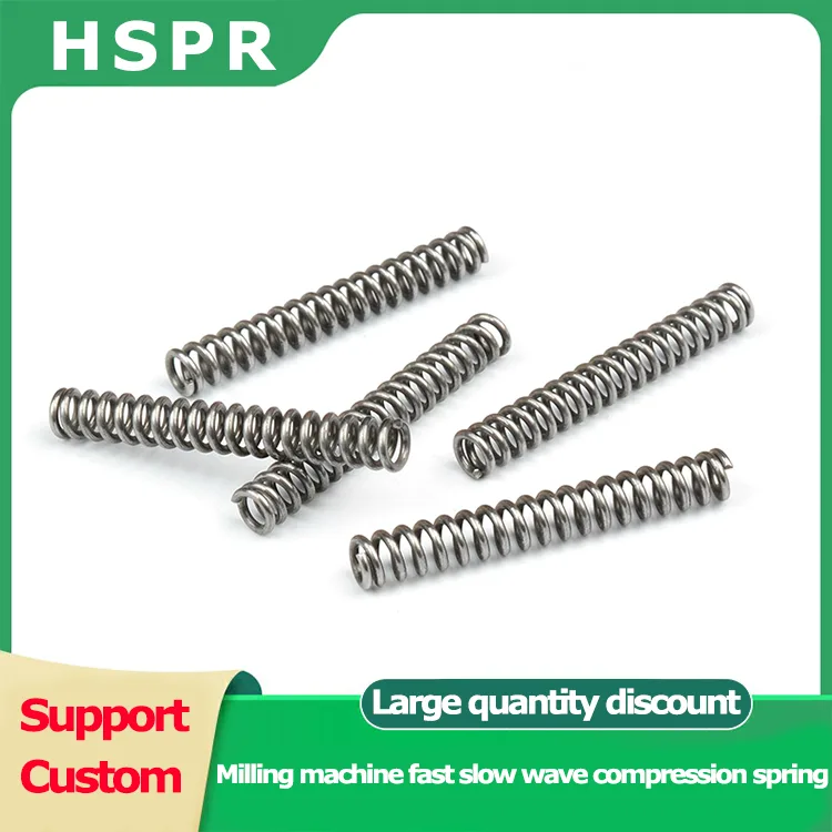 Milling machine fast slow wave compression spring
